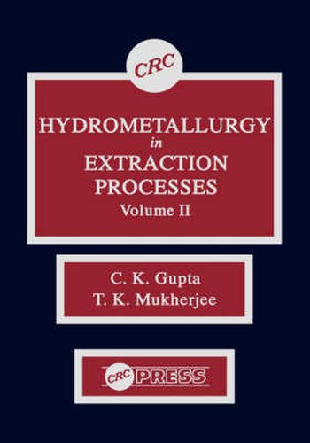 Cover image for Hydrometallurgy in Extraction Processes