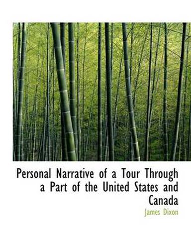 Cover image for Personal Narrative of a Tour Through a Part of the United States and Canada