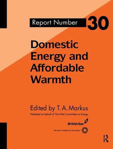 Cover image for Domestic Energy and Affordable Warmth