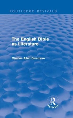 Cover image for The English Bible as Literature