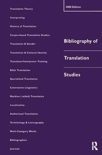 Cover image for Bibliography of Translation Studies