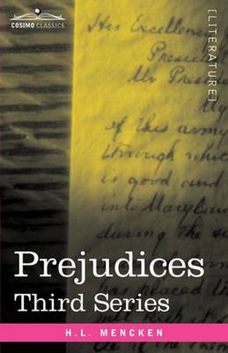 Cover image for Prejudices: Third Series