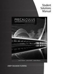 Cover image for Student Solutions Manual for Stewart/Redlin/Watson's Precalculus:  Mathematics for Calculus, 7th