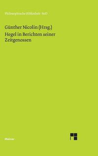 Cover image for Hegel in Berichten seiner Zeitgenossen