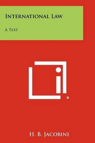 Cover image for International Law: A Text