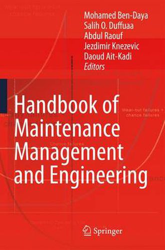 Cover image for Handbook of Maintenance Management and Engineering