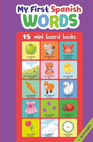 Cover image for My First Spanish Words: 15 Mini Board Books