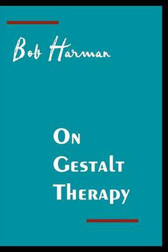 Cover image for On Gestalt Therapy
