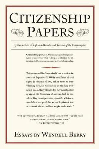 Citizenship Papers: Essays