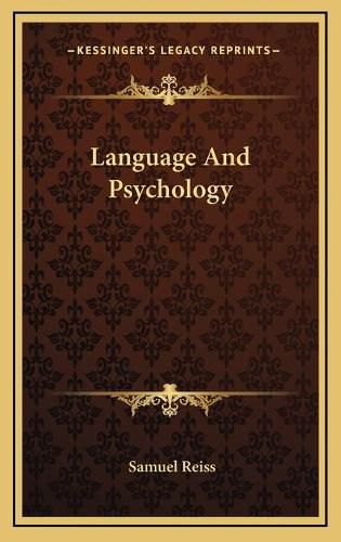 Cover image for Language and Psychology Language and Psychology