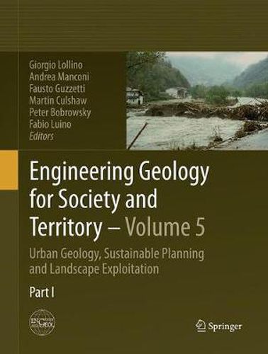 Cover image for Engineering Geology for Society and Territory - Volume 5: Urban Geology, Sustainable Planning and Landscape Exploitation