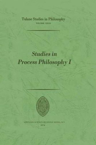 Cover image for Studies in Process Philosophy I