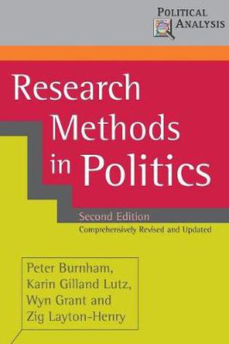 Cover image for Research Methods in Politics