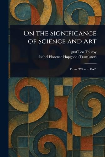 Cover image for On the Significance of Science and Art