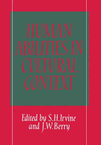 Human Abilities in Cultural Context