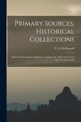 Cover image for Primary Sources, Historical Collections