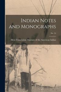 Cover image for Indian Notes and Monographs; no. 24