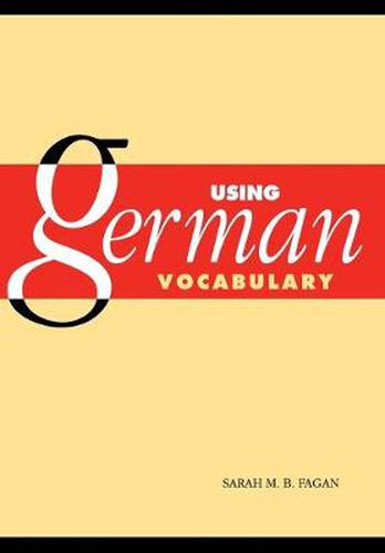 Cover image for Using German Vocabulary