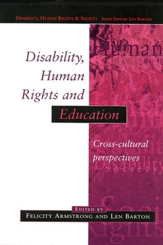 Cover image for Disability, Human Rights and Education