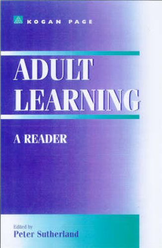 Cover image for Adult Learning: a Reader