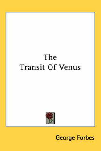 Cover image for The Transit of Venus