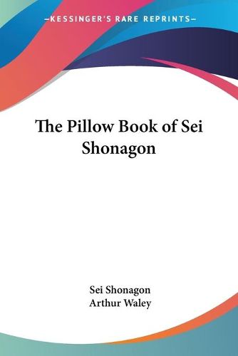 Cover image for The Pillow Book of Sei Shonagon