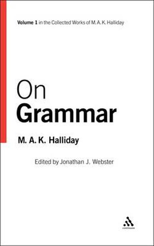 Cover image for On Grammar: Volume 1