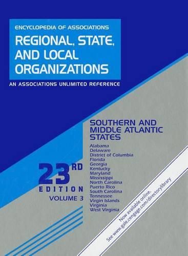 Cover image for Southern and Middle Atlantic States: Includes Alabama, Delaware, District of Columbia, Florida, Georgia, Kentucky, Maryland, Mississippi, North Carolina, Puerto Rico, South Carolina, Tennessee, Virgin Islands, Virginia, and West Virginia