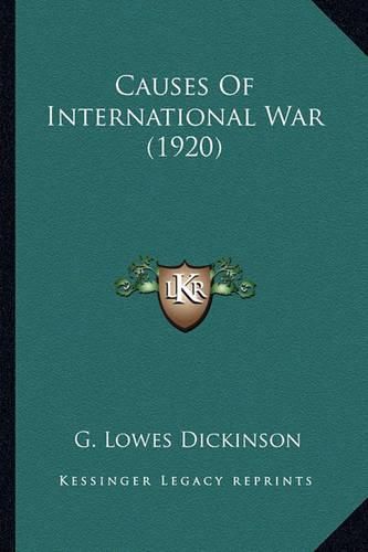 Causes of International War (1920)