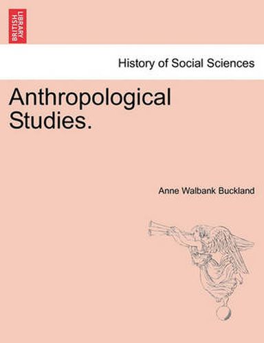 Cover image for Anthropological Studies.