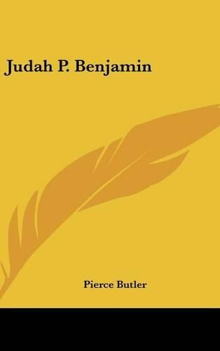 Cover image for Judah P. Benjamin