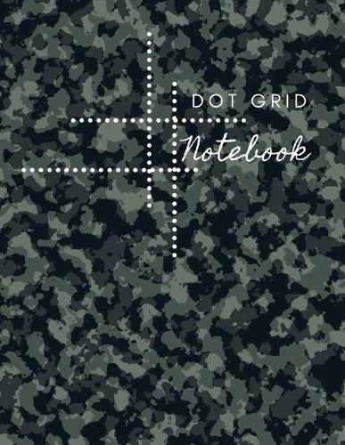 Cover image for Dot Grid Notebook: Army Design Dotted Notebook/JournalLarge (8.5 x 11) Dot Grid Composition Notebook