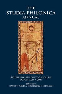 Cover image for The Studia Philonica Annual, XIX, 2007