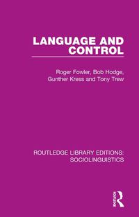 Cover image for Language and Control