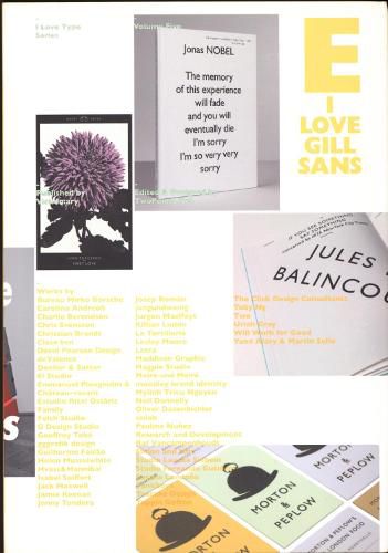 I Love Type 05: Gill Sans