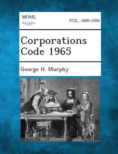 Cover image for Corporations Code 1965