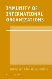 Cover image for Immunity of International Organizations