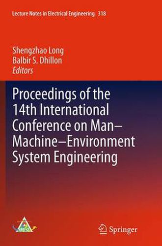 Cover image for Proceedings of the 14th International Conference on Man-Machine-Environment System Engineering