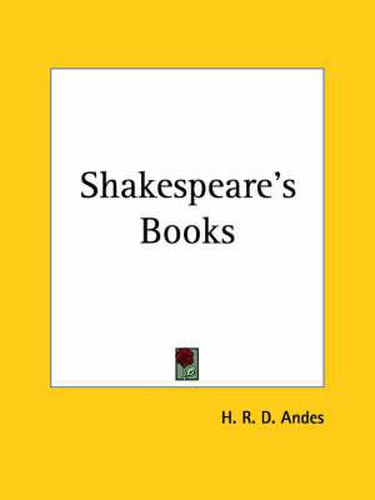 Cover image for Shakespeare's Books