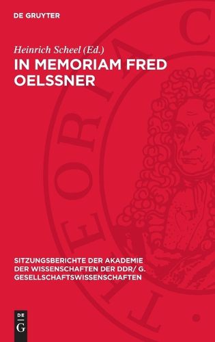 Cover image for In memoriam Fred Oelssner