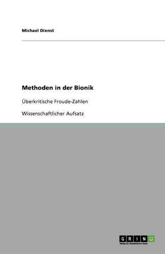 Cover image for Methoden in der Bionik: UEberkritische Froude-Zahlen