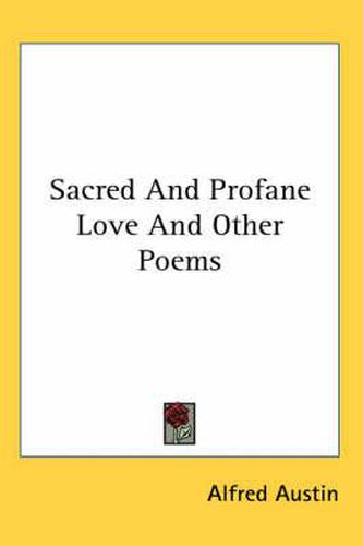 Cover image for Sacred and Profane Love and Other Poems