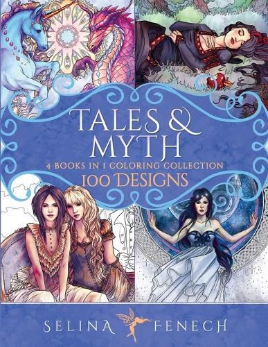 Cover image for Tales and Myth Coloring Collection: 100 Designs