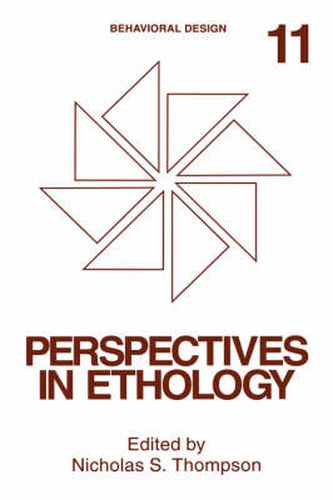 Cover image for Perspectives in Ethology: Volume 11: Behavioral Design