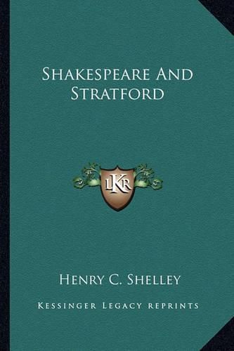 Cover image for Shakespeare and Stratford