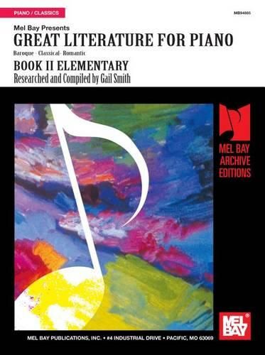 Cover image for Great Literature For Piano - Book 2 (Elementary)