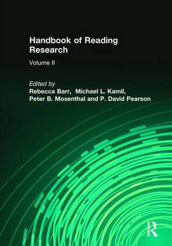 Cover image for Handbook of Reading Research, Volume II