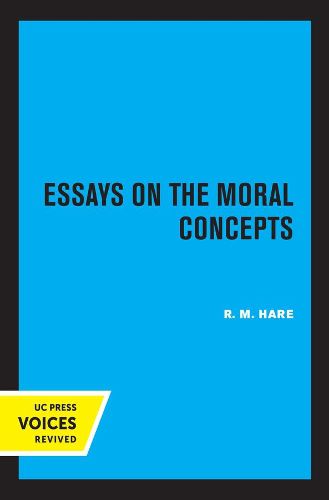 Cover image for Essays on the Moral Concepts