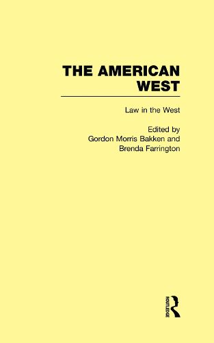 Cover image for Law in the West: The American West