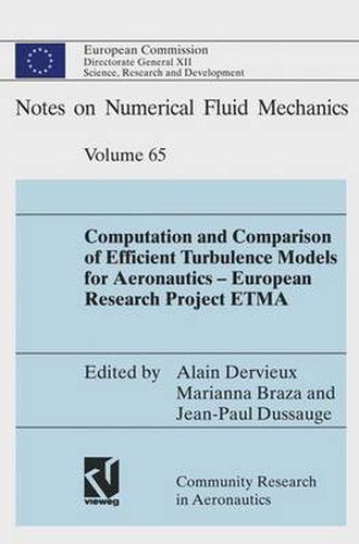 Cover image for Computation and Comparison of Efficient Turbulence Models for Aeronautics - European Research Project ETMA